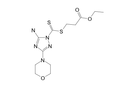 2-ETHOXYCARBONYLETHYL-(5-AMINO-3-MORPHOLINO-1,2,4-TRIAZOL-1-YL)-DITHIOCARBONATE
