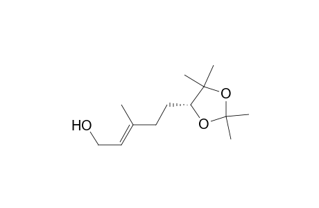 2-Penten-1-ol, 3-methyl-5-(2,2,5,5-tetramethyl-1,3-dioxolan-4-yl)-, [R-(E)]-