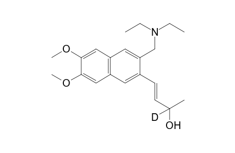 2,3-Dimerhoxy-6-(N,N-diethyl-aminomethyl)-7-(3-deutero-3-hydroxy-buren(1)yl)-naphthalene