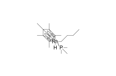 (/.eta.-5/-Pentamethyl-cyclopentadienyl)-trimethylphosphino-butyl-hydrido rhodium
