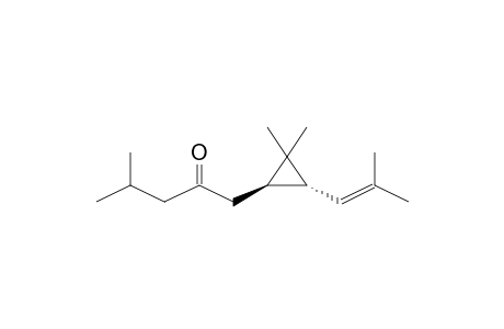 TRANS-2,2-DIMETHYL-3-(2-METHYL-1-PROPENYL)-1-(4-METHYL-2-OXOPENTYL)CYCLOPROPANE