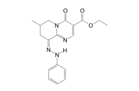 ETHYL-Z-7-METHYL-4-OXO-9-PHENYLHYDRAZONO-6,7,8,9-TETRAHYDRO-4H-PYRIDO-[1,2-A]-PYRIMIDINE-3-CARBOXYLATE