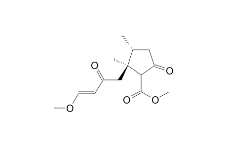 (2S*,3R*)-methyl-2-(trans-4-methoxy-2-oxobut-3-enyl)-2,3-dimethyl-5-oxocyclopentane-1-carboxylate