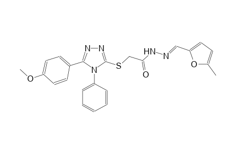 acetic acid, [[5-(4-methoxyphenyl)-4-phenyl-4H-1,2,4-triazol-3-yl]thio]-, 2-[(E)-(5-methyl-2-furanyl)methylidene]hydrazide