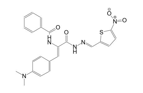 N-[(Z)-2-[4-(dimethylamino)phenyl]-1-({(2E)-2-[(5-nitro-2-thienyl)methylene]hydrazino}carbonyl)ethenyl]benzamide