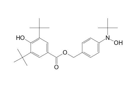 Benzoic acid, 3,5-bis(1,1-dimethylethyl)-4-hydroxy-, [4-[(1,1-dimethylethyl)hydroxyamino]phenyl]methyl ester