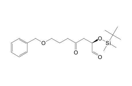 Heptanal, 2-[[(1,1-dimethylethyl)dimethylsilyl]oxy]-4-oxo-7-(phenylmethoxy)-, (R)-