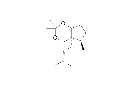 (1R,3aRS,7aS)-1,5,5-Trimethyl-7a-prenyl-4,6-dioxahexahydrindane