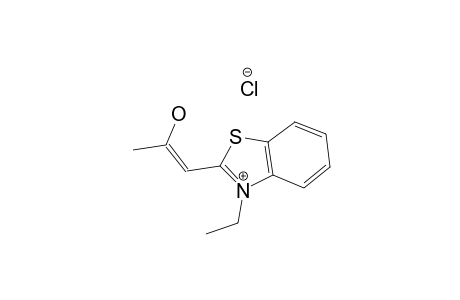3-Ethyl-2-(2-hydroxy-1-propenyl)benzothiazolium chloride