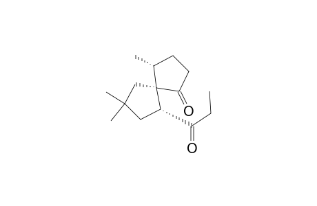 rel-(4R,5R,6R)-4,8,8-Trimethyl-6-(1-oxopropyl)spiro[4.4]nonan-1-one
