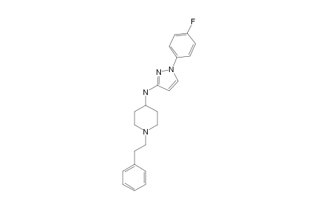 N-[1-(4-FLUOROPHENYL)-PYRAZOL-3-YL]-N-[1-(2-PHENETHYL)-4-PIPERIDYL]-AMINE