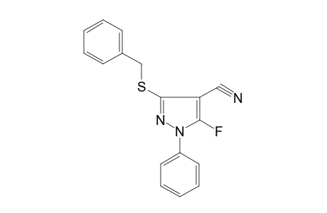 3-Benzylsulfanyl-5-fluoro-1-phenyl-1H-pyrazole-4-carbonitrile