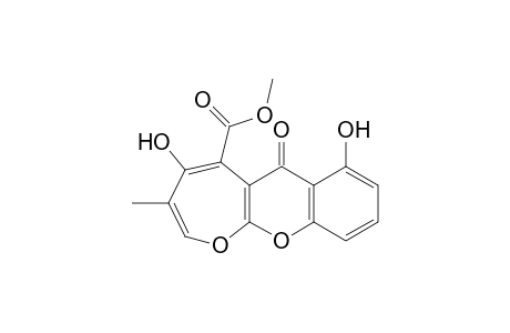 4,7-Dihydroxy-5-(methoxycarbonyl)-3-methyloxepino[2,3-b]chromen-6-one