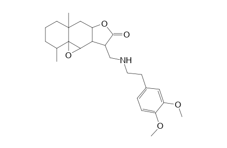 2H-benzo[f]oxireno[2,3-e]benzofuran-8(9H)-one, 9-[[[2-(3,4-dimethoxyphenyl)ethyl]amino]methyl]octahydro-2,5a-dimethyl-