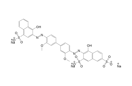 2,7-Naphthalenedisulfonic acid, 4-hydroxy-3-[[4'-[(1-hydroxy-4-sulfo-2-naphthalenyl)azo]-3,3'-dimethoxy[1,1'-biphenyl]-4-yl]azo]-, trisodium salt