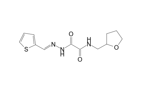 2-Oxo-N-(tetrahydro-2-furanylmethyl)-2-[(2E)-2-(2-thienylmethylene)hydrazino]acetamide