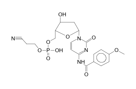N-ANISOYLDEOXYCYTIDINE-5'-CYANOETHYLPHOSPHATE