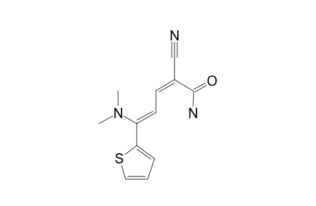 2-CYANO-5-(DIMETHYLAMINO)-5-(THIOPHEN-2-YL)-PENTA-2,4-DIENAMIDE