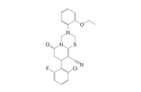 2H,6H-pyrido[2,1-b][1,3,5]thiadiazine-9-carbonitrile, 8-(2-chloro-6-fluorophenyl)-3-(2-ethoxyphenyl)-3,4,7,8-tetrahydro-6-oxo-