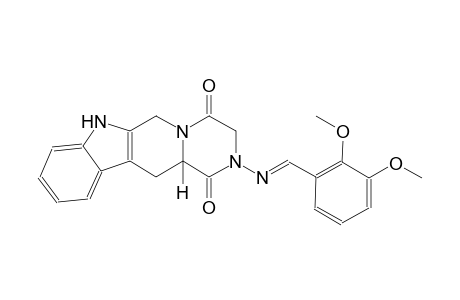 (12aR)-2-{[(E)-(2,3-dimethoxyphenyl)methylidene]amino}-2,3,6,7,12,12a-hexahydropyrazino[2',1':6,1]pyrido[3,4-b]indole-1,4-dione