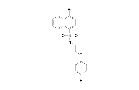 1-Naphthalenesulfonamide, 4-bromo-N-[2-(4-fluorophenoxy)ethyl]-