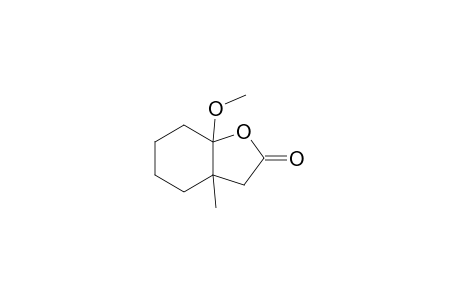 7a-Methoxy-3a-methyl-2-oxo-perhydrobenzofuran