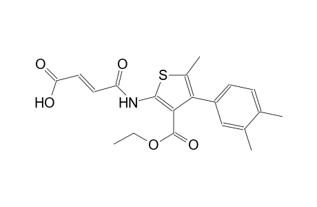 (2E)-4-{[4-(3,4-dimethylphenyl)-3-(ethoxycarbonyl)-5-methyl-2-thienyl]amino}-4-oxo-2-butenoic acid