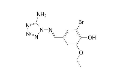 Phenol, 4-(5-amino-1-tetrazolylimino)methyl-2-bromo-6-ethoxy-