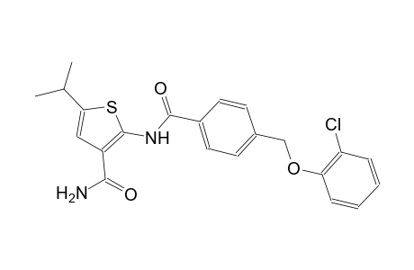 2-({4-[(2-chlorophenoxy)methyl]benzoyl}amino)-5-isopropyl-3-thiophenecarboxamide