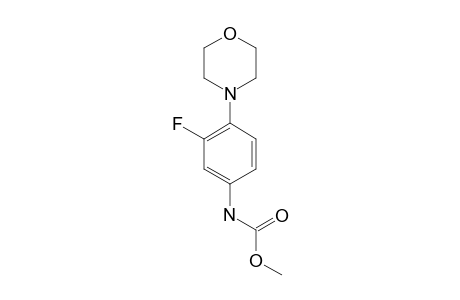 N-(3-fluoro-4-morpholino-phenyl)carbamic acid methyl ester