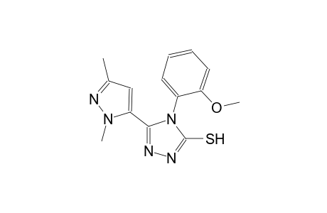 5-(1,3-dimethyl-1H-pyrazol-5-yl)-4-(2-methoxyphenyl)-4H-1,2,4-triazole-3-thiol