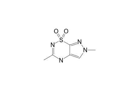 3,6-DIMETHYL-4H-PYRAZOLO-[4,3-E]-1,2,4-THIADIAZINE-1,1-DIOXIDE