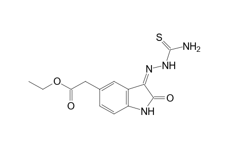 isatin-5-acetic acid, ethyl ester, 3-thiosemicarbazone