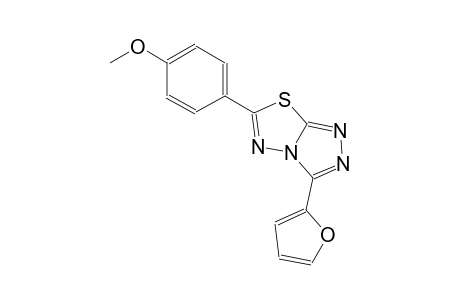 3-(2-furyl)-6-(4-methoxyphenyl)[1,2,4]triazolo[3,4-b][1,3,4]thiadiazole