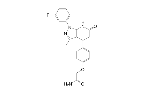 acetamide, 2-[4-[1-(3-fluorophenyl)-4,5,6,7-tetrahydro-3-methyl-6-oxo-1H-pyrazolo[3,4-b]pyridin-4-yl]phenoxy]-