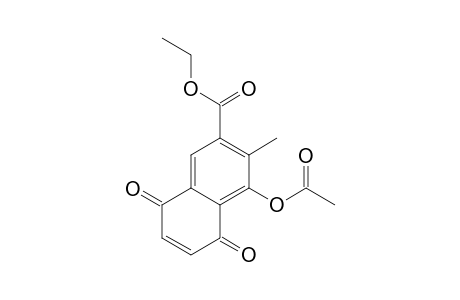 4-acetoxy-5,8-diketo-3-methyl-naphthalene-2-carboxylic acid ethyl ester