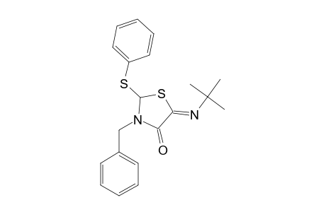 3-Benzyl-5-(tert-butylimino)-2-(phenylthio)-4-thiazolidinone