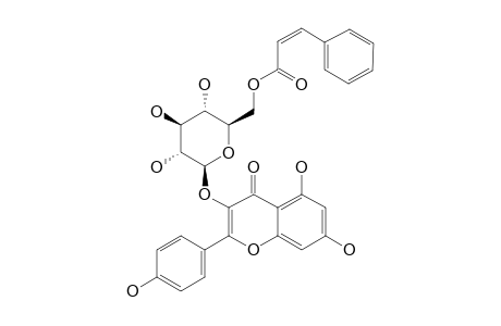 KAEMPFEROL-3-BETA-D-(6''-O-CIS-CINNAMOYLGLUCOPYRANOSIDE)