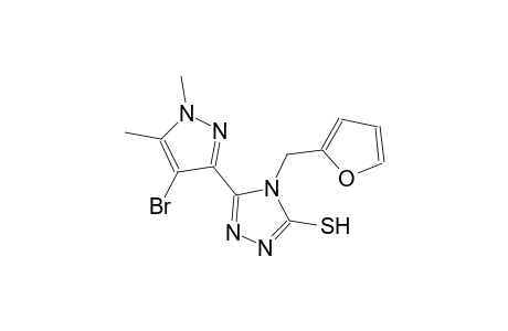 5-(4-bromo-1,5-dimethyl-1H-pyrazol-3-yl)-4-(2-furylmethyl)-4H-1,2,4-triazole-3-thiol