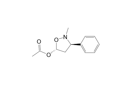 (3R,5R)-2-Methyl-3-phenyl-5-acetoxyisoxazolidine