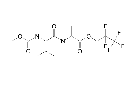 L-Isoleucyl-L-alanine, N-methoxycarbonyl-, 2,2,3,3,3-pentafluoropropyl ester