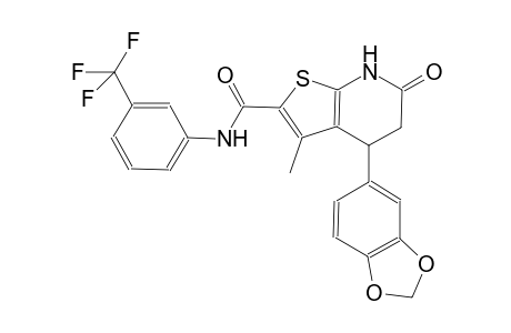 thieno[2,3-b]pyridine-2-carboxamide, 4-(1,3-benzodioxol-5-yl)-4,5,6,7-tetrahydro-3-methyl-6-oxo-N-[3-(trifluoromethyl)phenyl]-