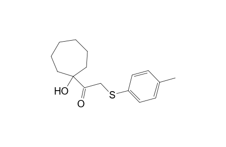 1-(1-Hydroxycycloheptyl)-2-(p-tolylthio)-1-ethanone