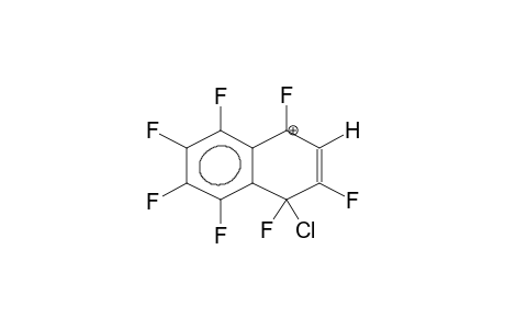 1-CHLORO-3-HYDROPERFLUORO-1-NAPHTHALENONIUM CATION