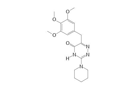 3-PIPERIDINO-6-(3,4,5-TRIMETHOXYBENZYL)-as-TRIAZIN-5(4H)-ONE
