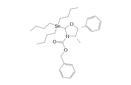 (2S,4S,5R)-4-methyl-5-phenyl-2-tributylstannyl-3-oxazolidinecarboxylic acid (phenylmethyl) ester