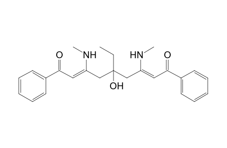 5-Ethyl-5-hydroxy-3,7-bis(methylamino)-1,9-diphenylnona-2,7-dien-1,9-dione