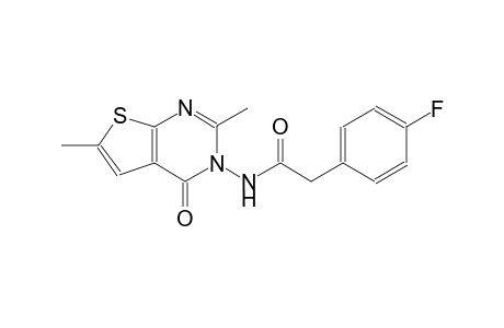 N-(2,6-dimethyl-4-oxothieno[2,3-d]pyrimidin-3(4H)-yl)-2-(4-fluorophenyl)acetamide
