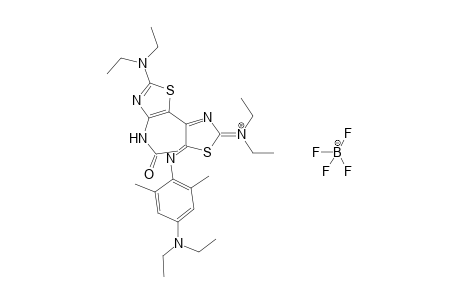 [4-(4-Acetamido-2-diethylamino-5-thiazolyl)-5-(4-diethylamino-2,6-dimethylphenyl)imino-2,5-dihydro-2-thiazolylidene]diethylammonium tetrafluoroborate