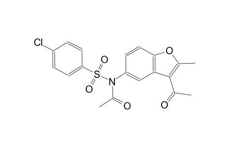 benzenesulfonamide, N-acetyl-N-(3-acetyl-2-methyl-5-benzofuranyl)-4-chloro-